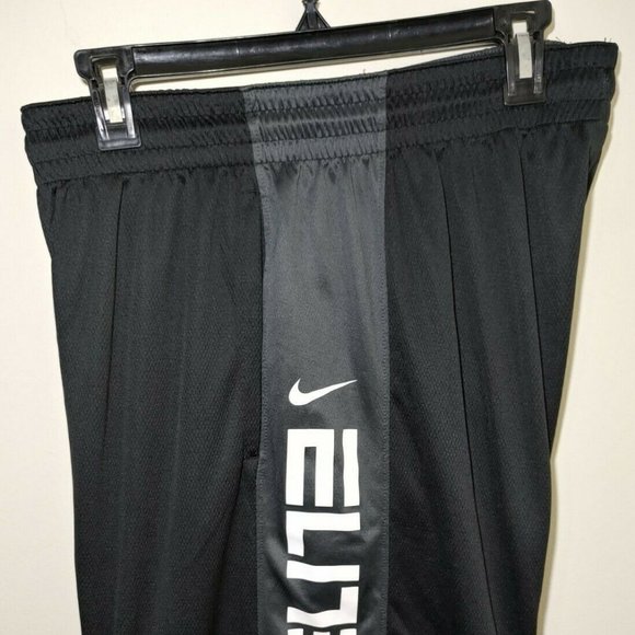 Nike- Men's Black/Gray Block Style Elite Shorts - Picture 2 of 6